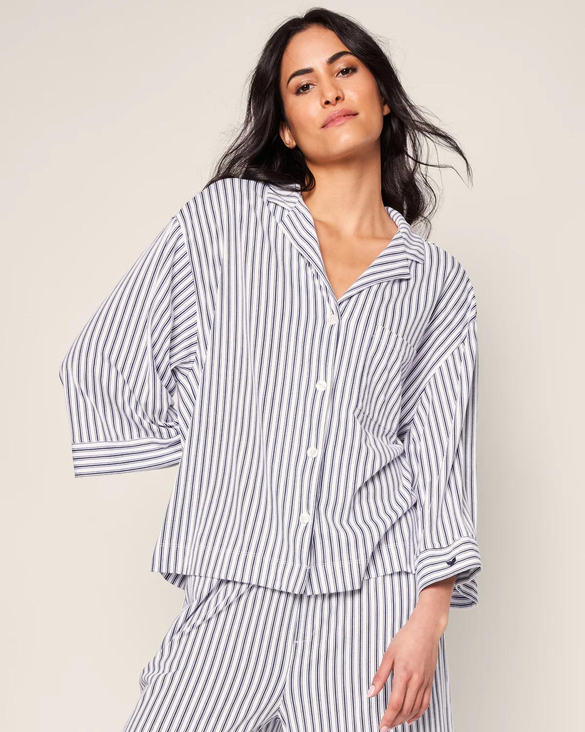 The Olivia Wide-Leg Pima Cotton Pajama Set