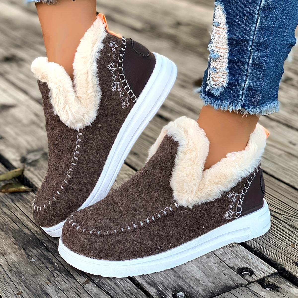 Women's Winter Fleece Lined Ankle Booties