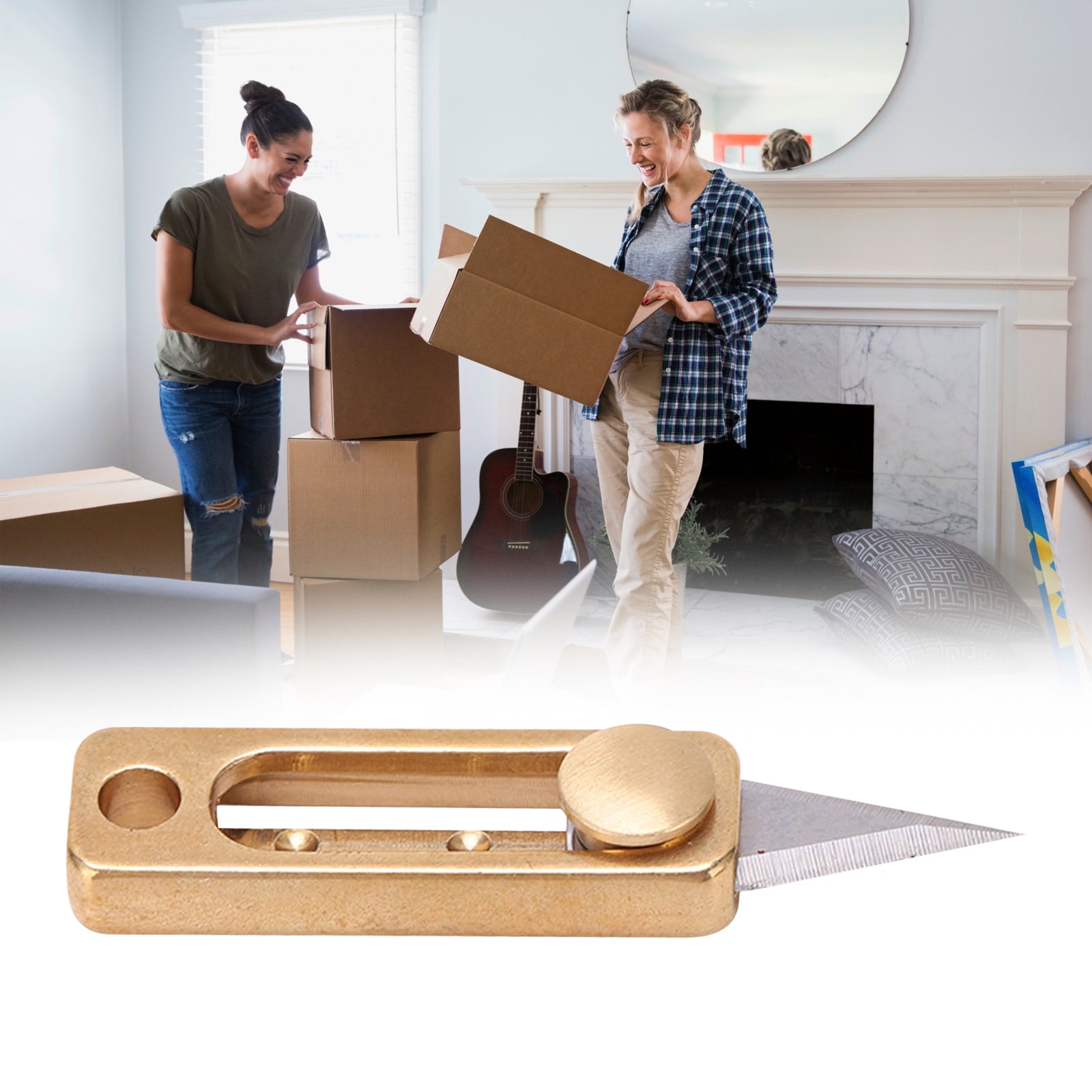 🔥LAST DAY 60% OFF🔥Brass Mini Push Knife Keychain-FREE SHIPPING