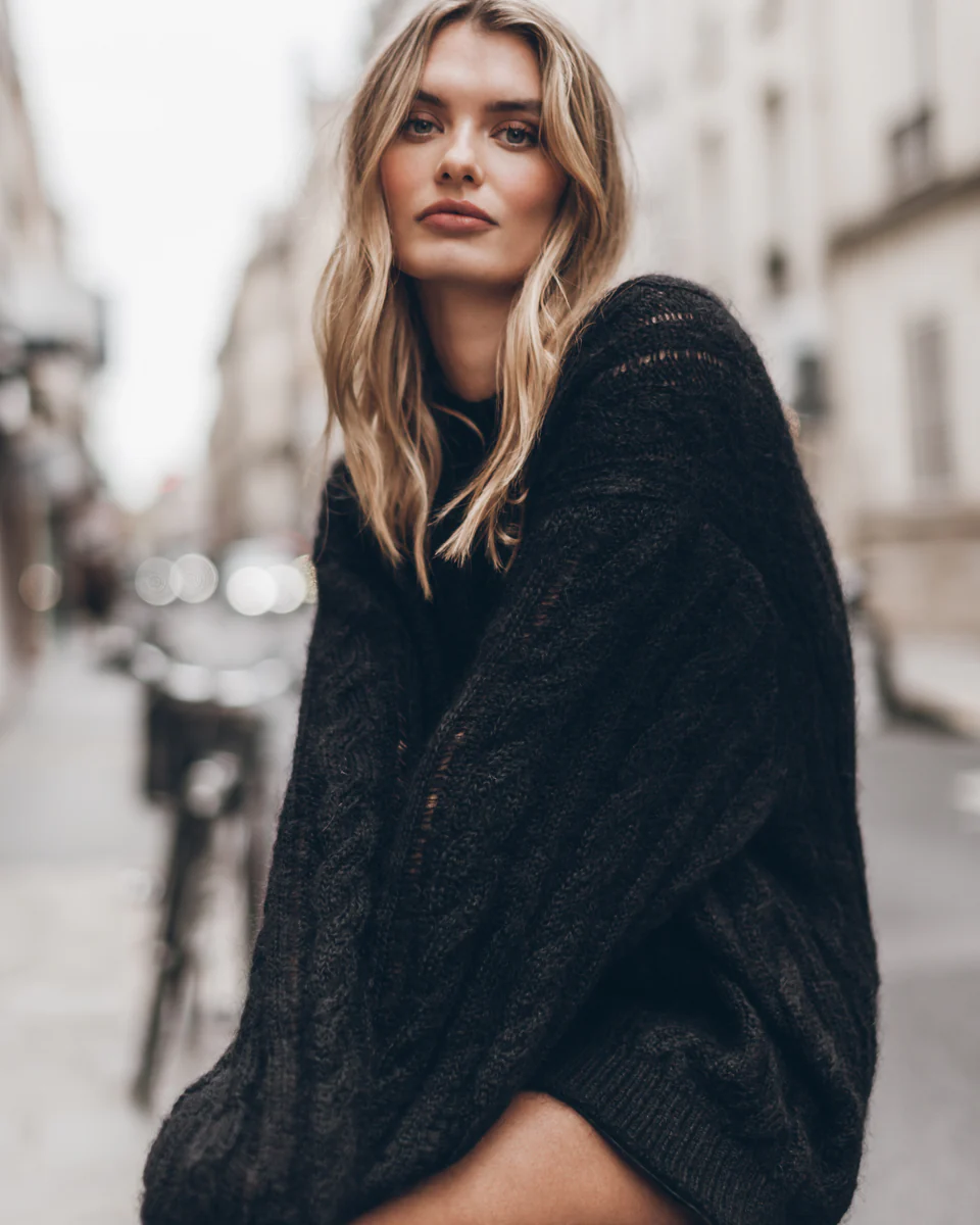 The Light Oversized Cable Knitted Sweater
