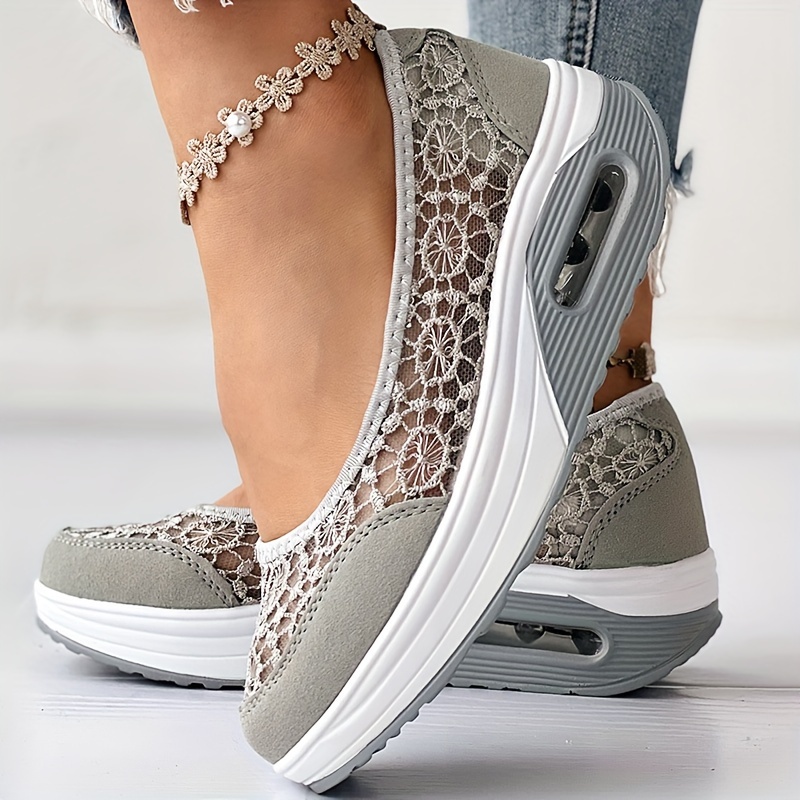 Women's Comfortable Orthopedic Lace Mesh Walk Shoes