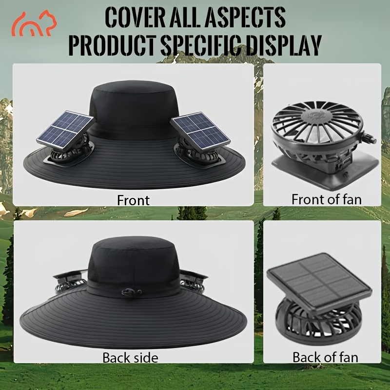 Beat the Heat with Our Solar-Powered Cooling Hat! 🌀