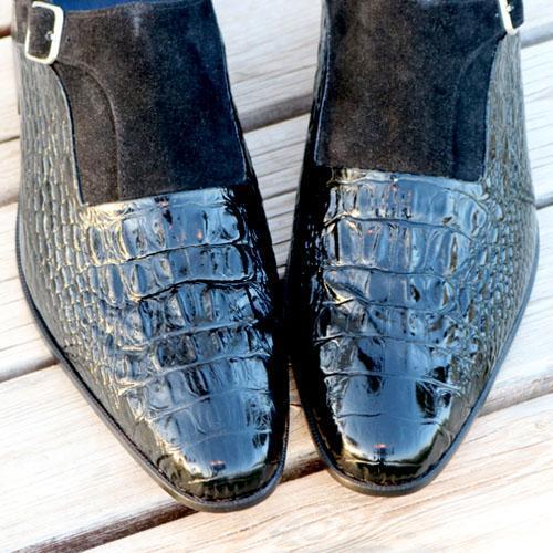 Crocodile leather Brand Designer Men's Shoes-Zittor