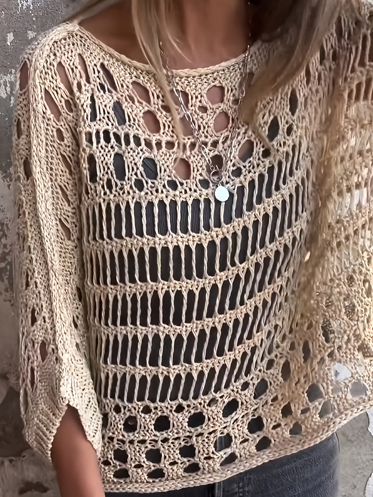 ✨ Crochet Off-Shoulder Cover Up | Beach Vacation Essential