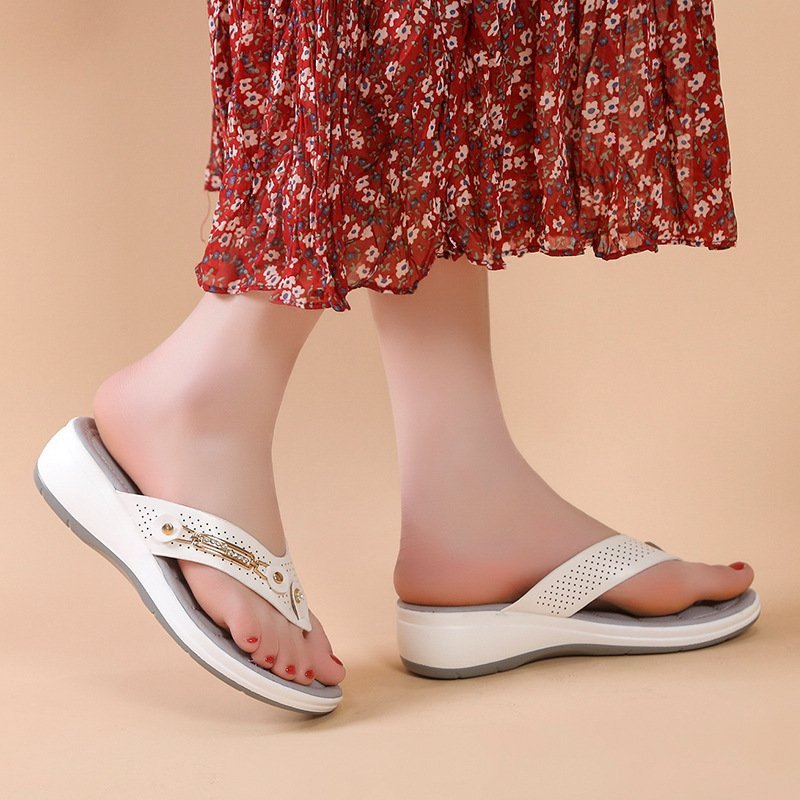 TOP SALE SUMMER 🔥 Women's Arch Support Soft Cushion Flip Flops Thong Sandals Slippers