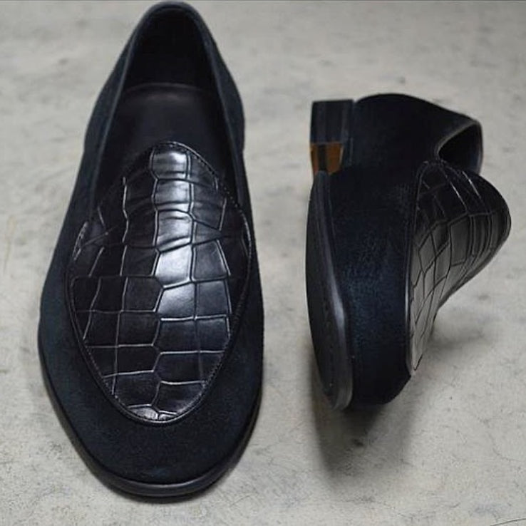 Men's Patchwork Boutique Loafers A12-Zittor