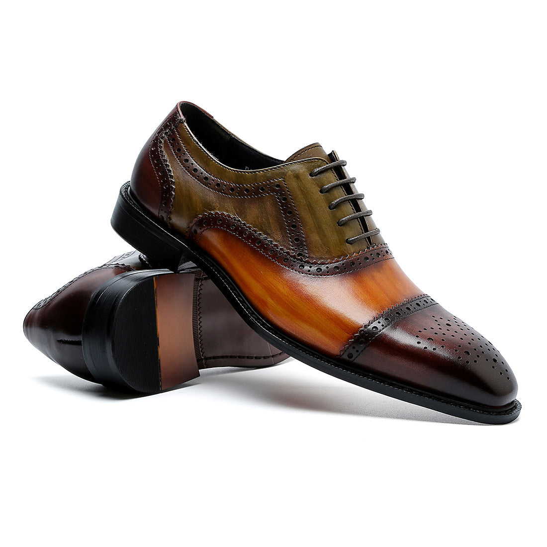 2022 Men's Leather Business Casual Design Trendy Calf Dress Shoes-Zittor