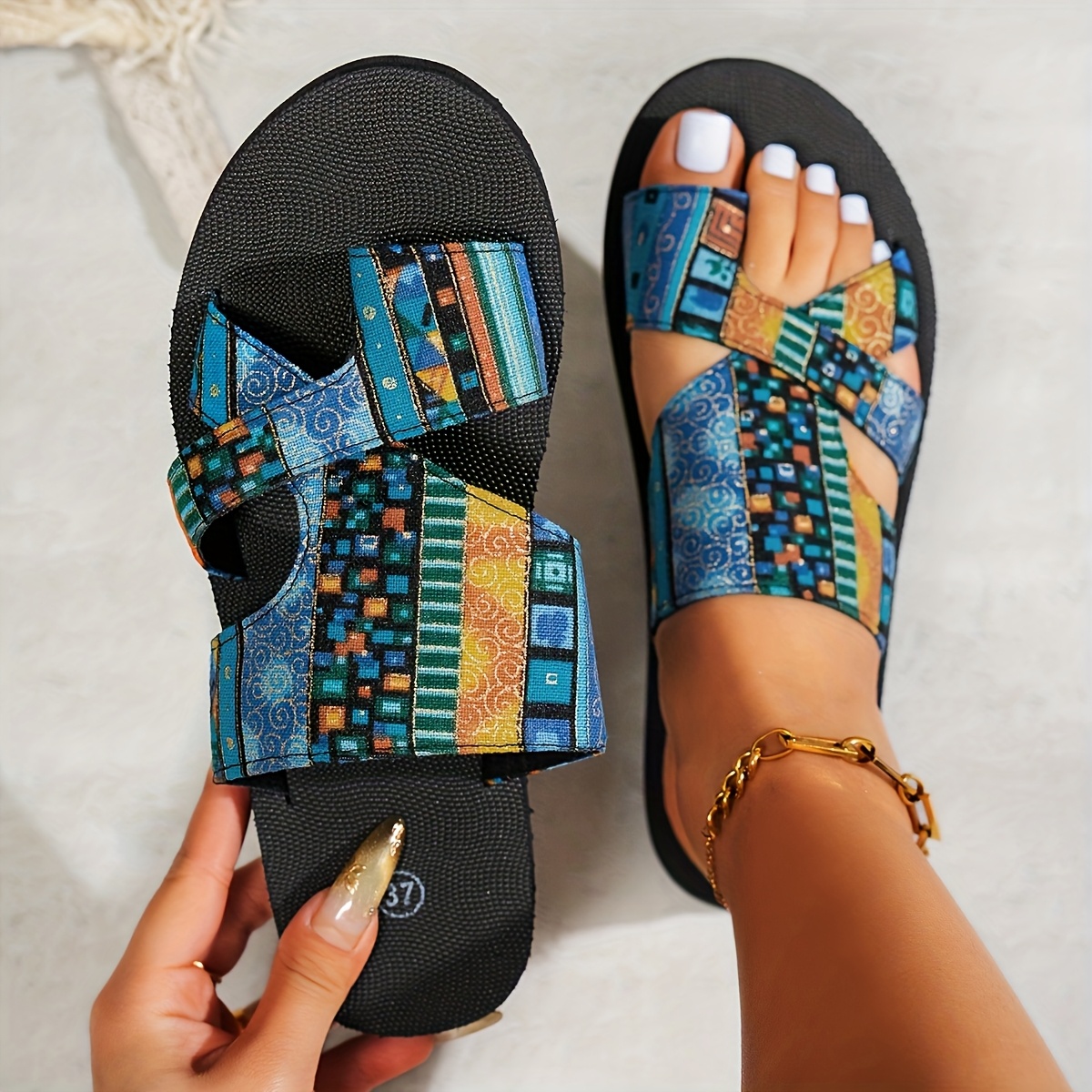 Women's Slip-On Orthopedic Breathable Bohemian Sandals 