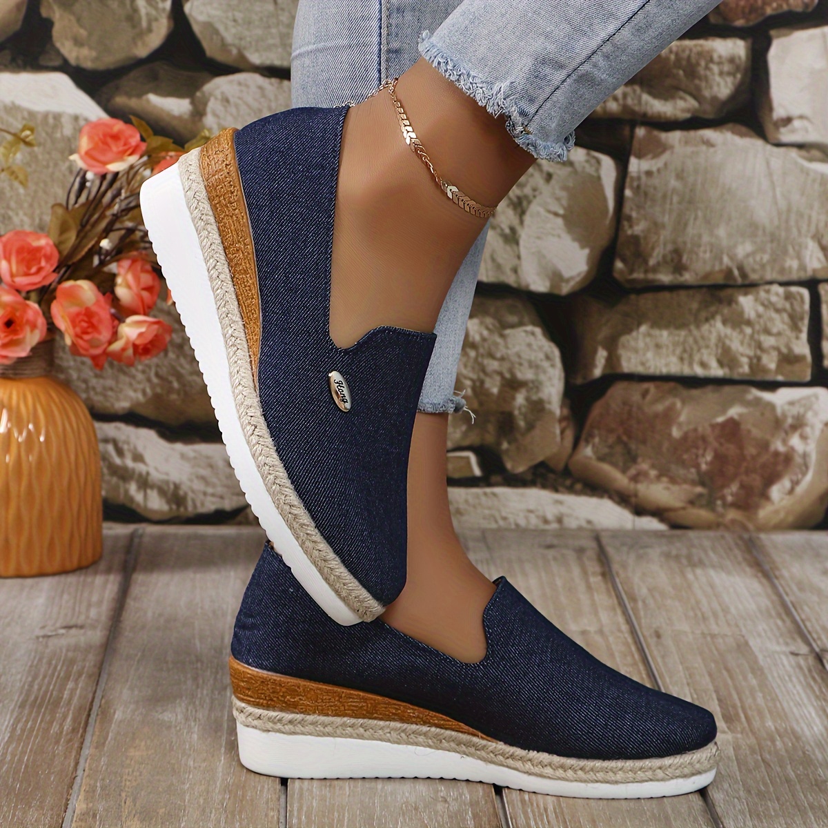 Women's Solid Color Casual Loafers