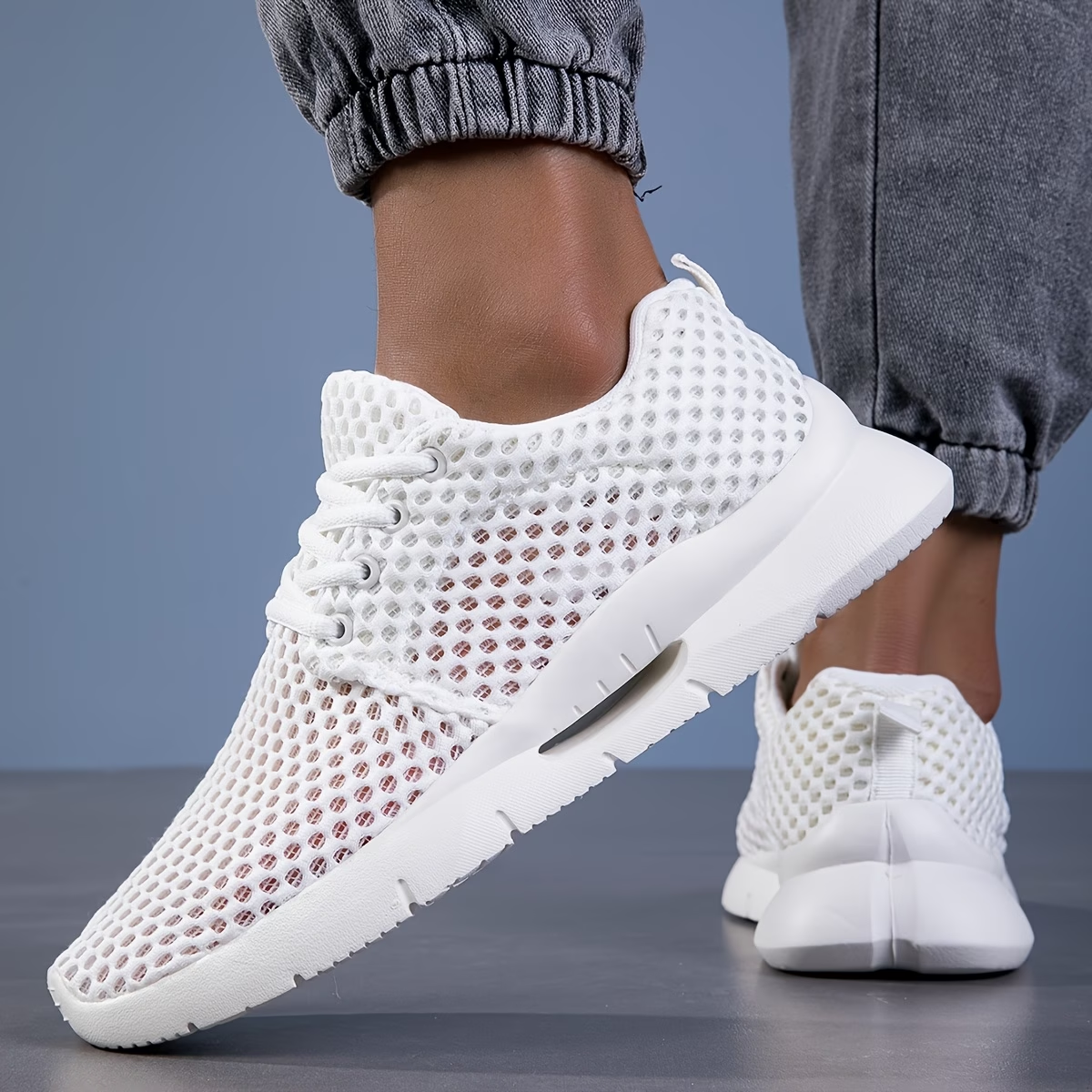 Breathable Running Flats Sports Sneakers Men's Casual Shoes
