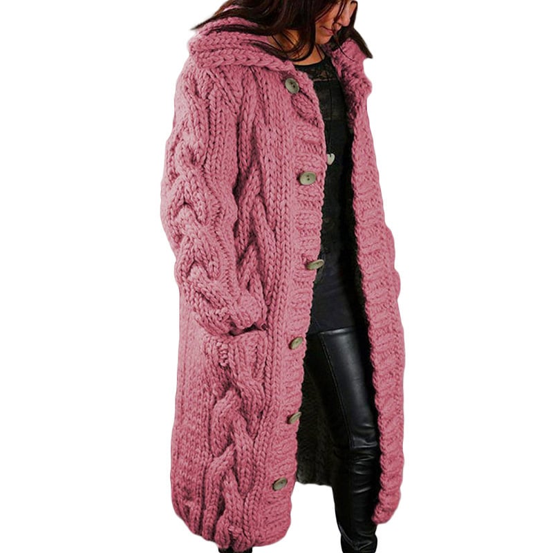 2023 Knitted Thick-Line Jumper Coat
