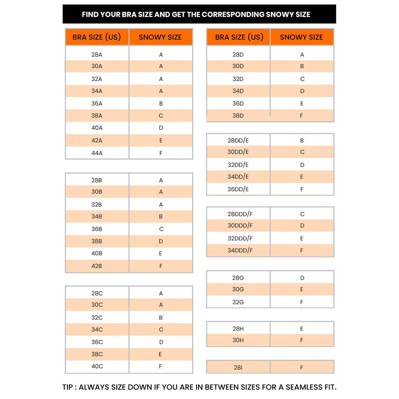 SNOWY Sticky Inserts - Instant Lift & Boost, Washable & Reusable, Outfit Enhancer-W