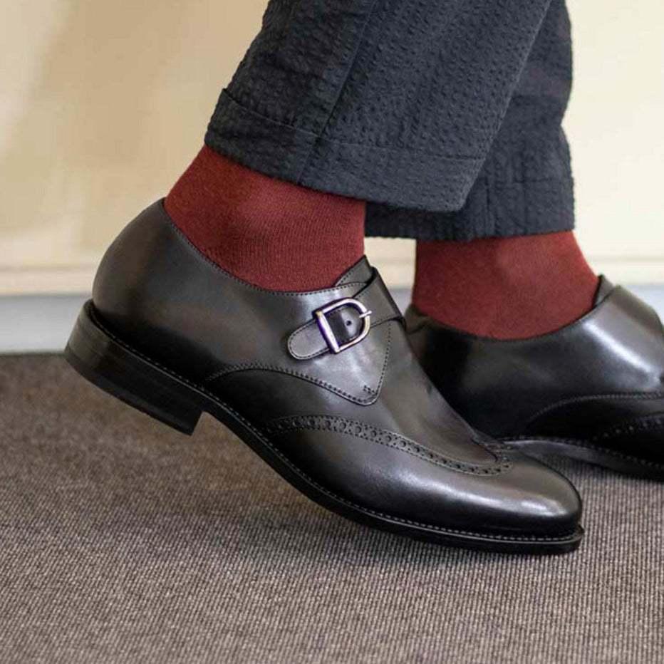 Black Calfskin Loafer Buckle-Zittor