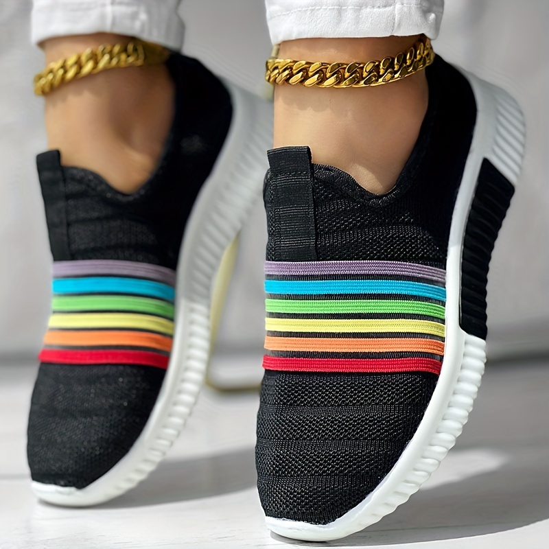 Women's Colorful Knitted Sneakers