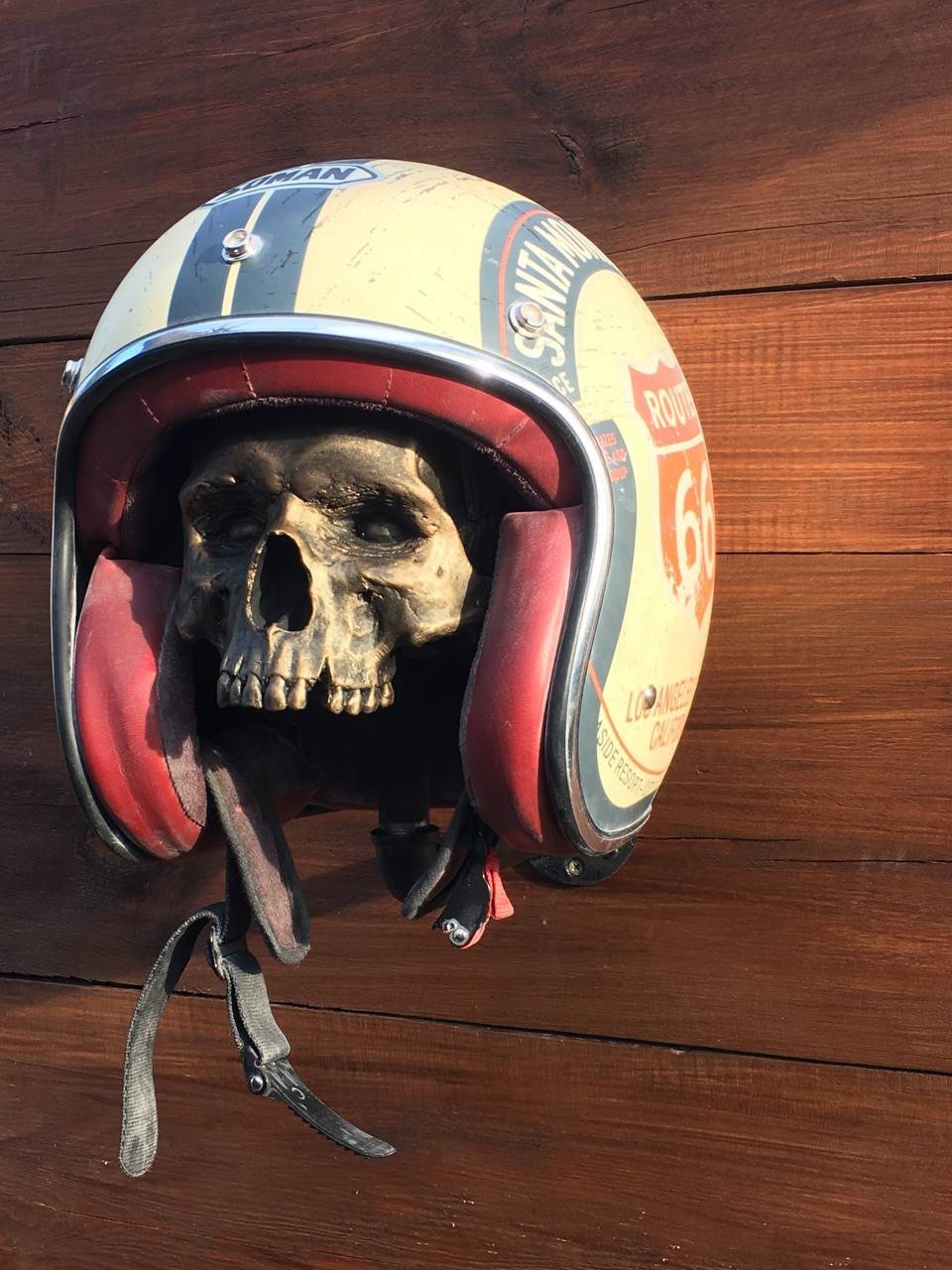 🔥Last Day 49% OFF-Motorcycle Skull Helmet Holder with Beard(🎁The most special gift for riders)