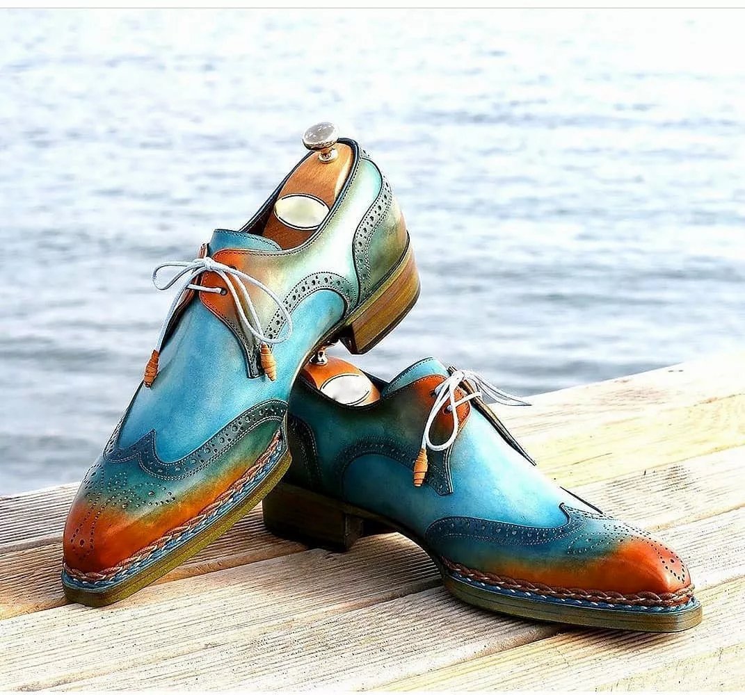 Men's new trend handmade custom leather shoes-Zittor