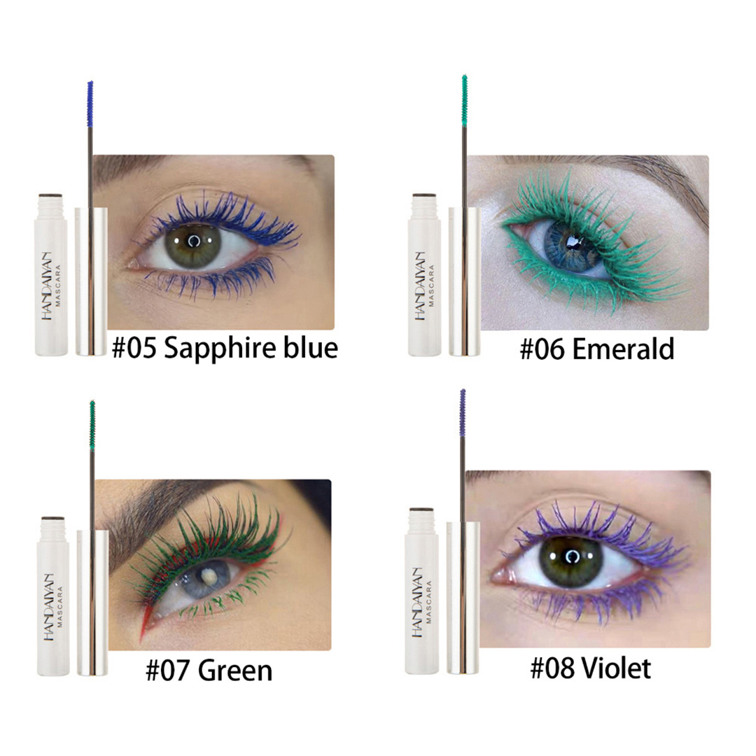 Double Usuage Thick and Curve Make-up Colorful No Smudge Mascara & Eyebrow