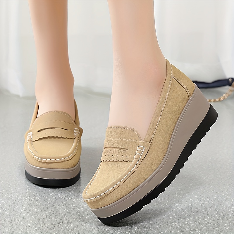 Women's Comfortable Platform Loafers