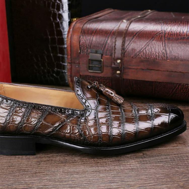 Classic Alligator Tassel  Slip-On Shoes-Zittor