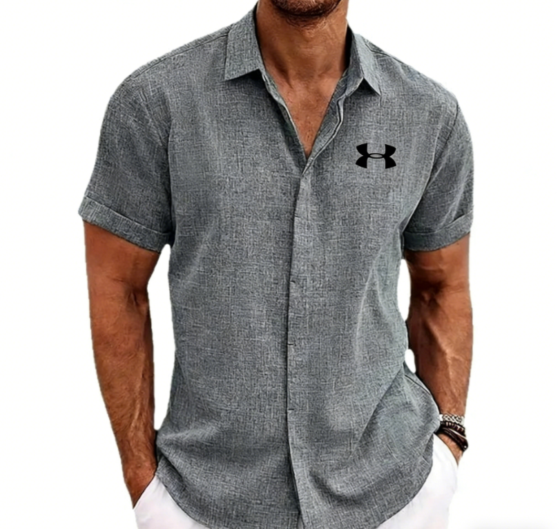 Light Mature Casual Linen Shirt