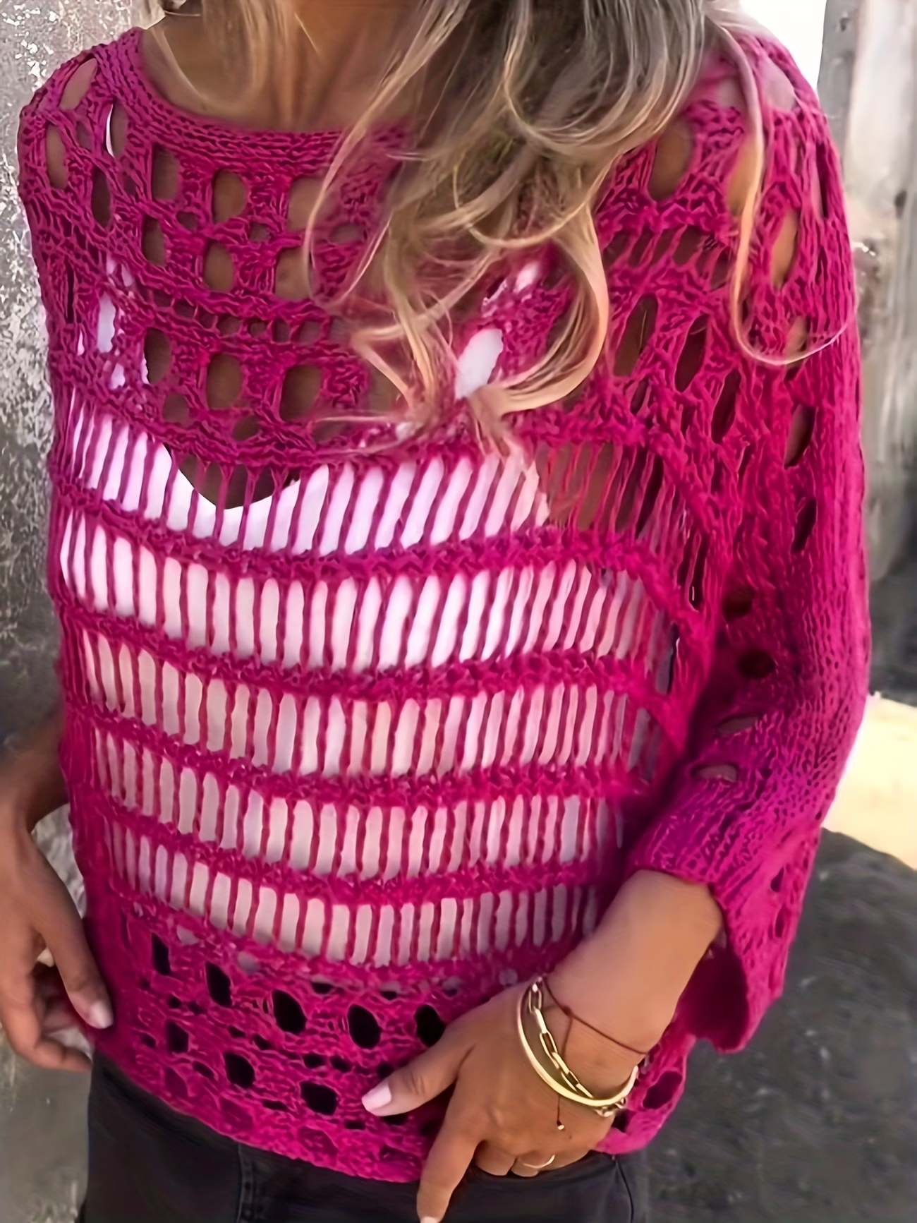 ✨ Crochet Off-Shoulder Cover Up | Beach Vacation Essential