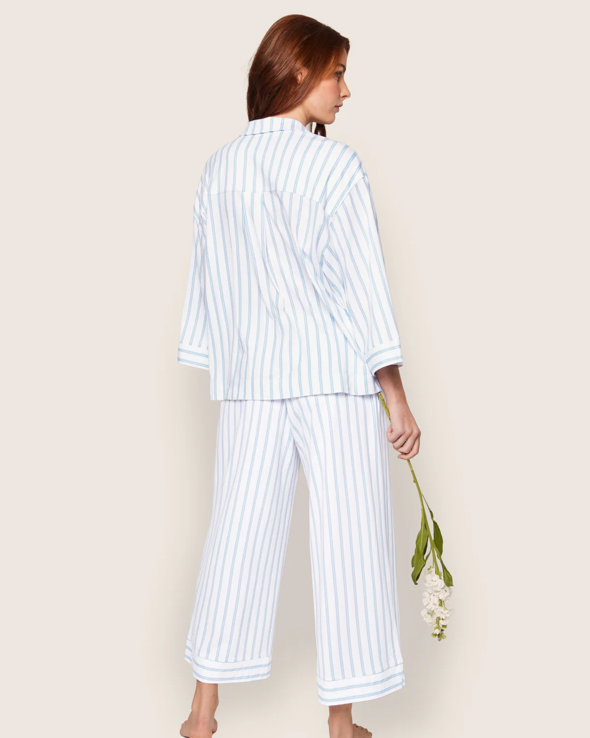 The Olivia Wide-Leg Pima Cotton Pajama Set