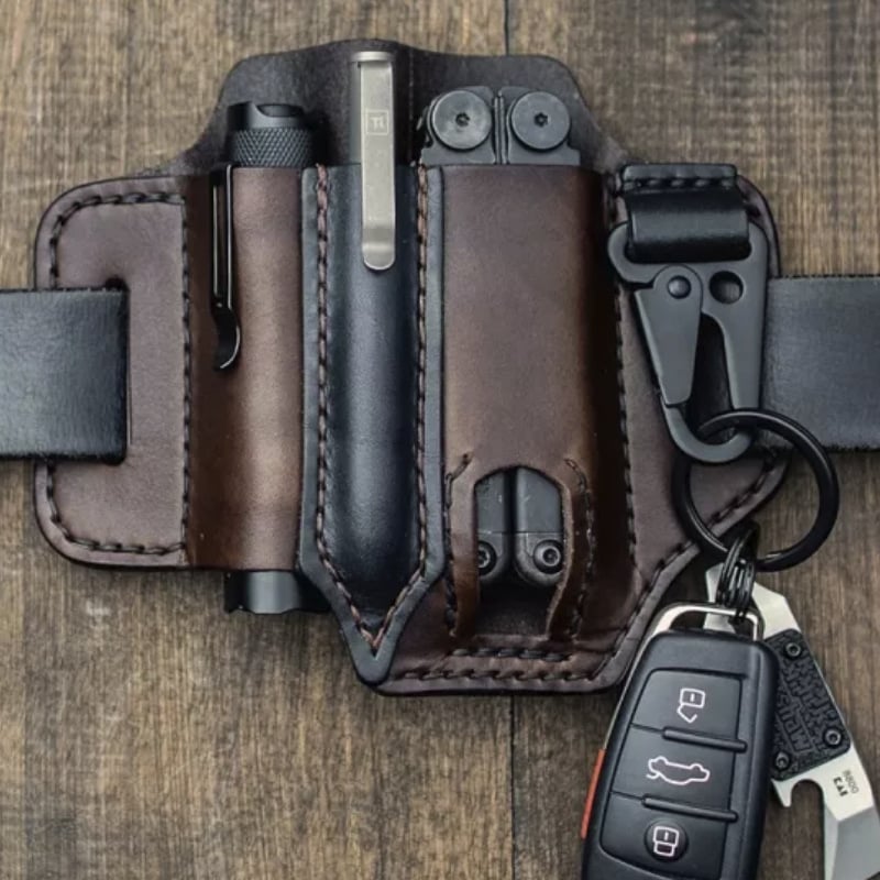 🔥 Cowhide Leather Owl Buckle Tactical Multifunctional Belt Cover