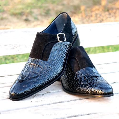 Crocodile leather Brand Designer Men's Shoes-Zittor