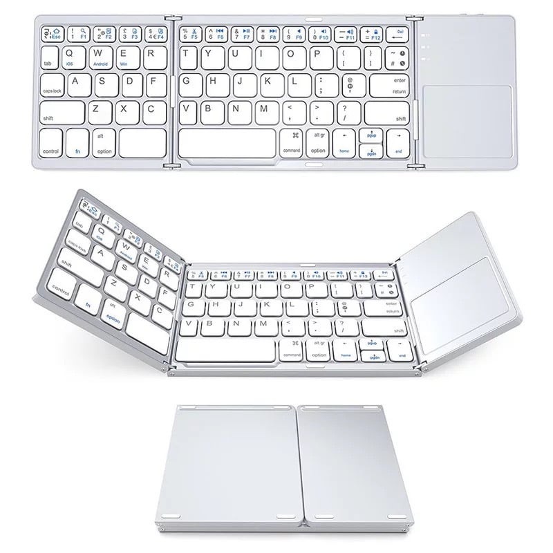 (Almost Sold Out) Foldable Wireless Bluetooth Keyboard For Phone&Tablets (Free Shipping)