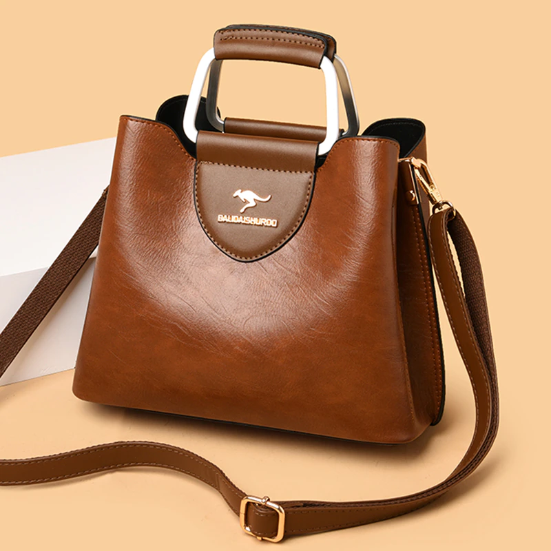 Pongl Ladies Purses Crossbody Bags for Women 2021 Winter Women's Fashion Pu Leather Shoulder Tote Brands Trends Designer Handbags