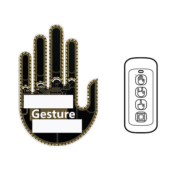 Middle Finger Gesture Light with Remote