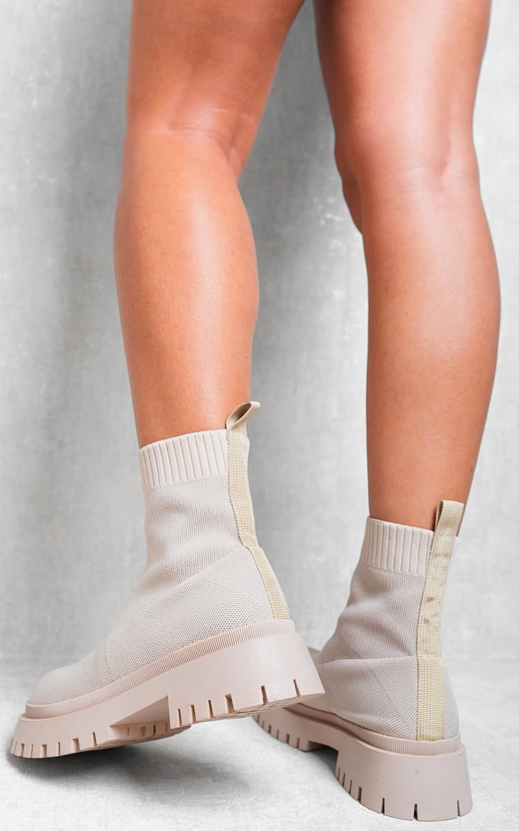 🔥Black Friday 50% OFF - Kiana Chunky Chelsea Suede Ankle Boots in Beige