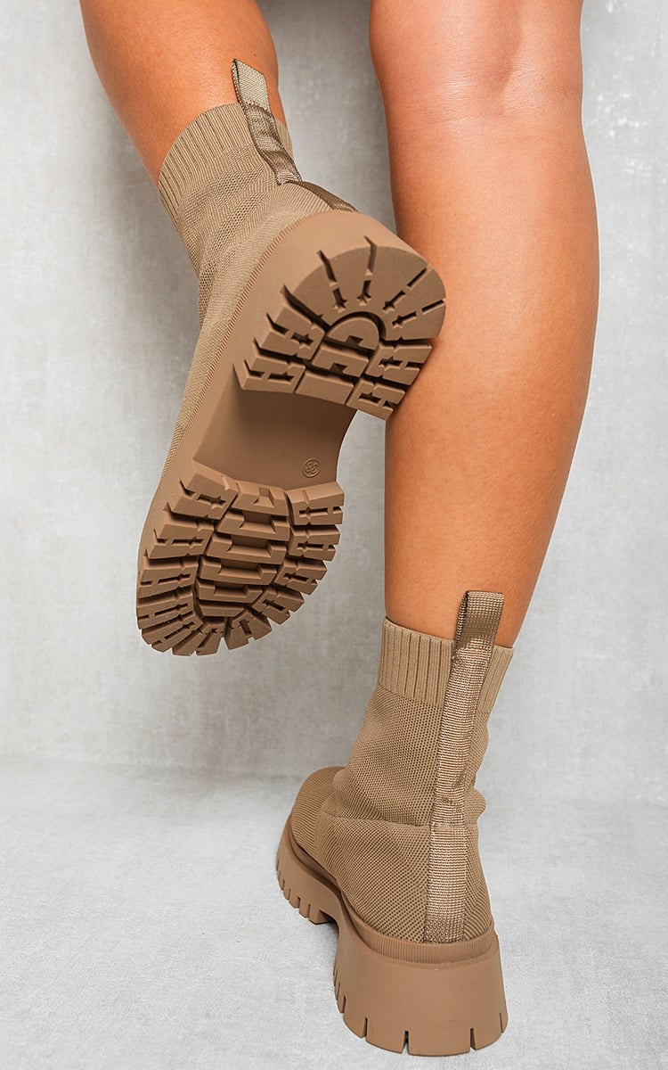 🔥Black Friday 50% OFF - Kiana Chunky Chelsea Suede Ankle Boots in Beige