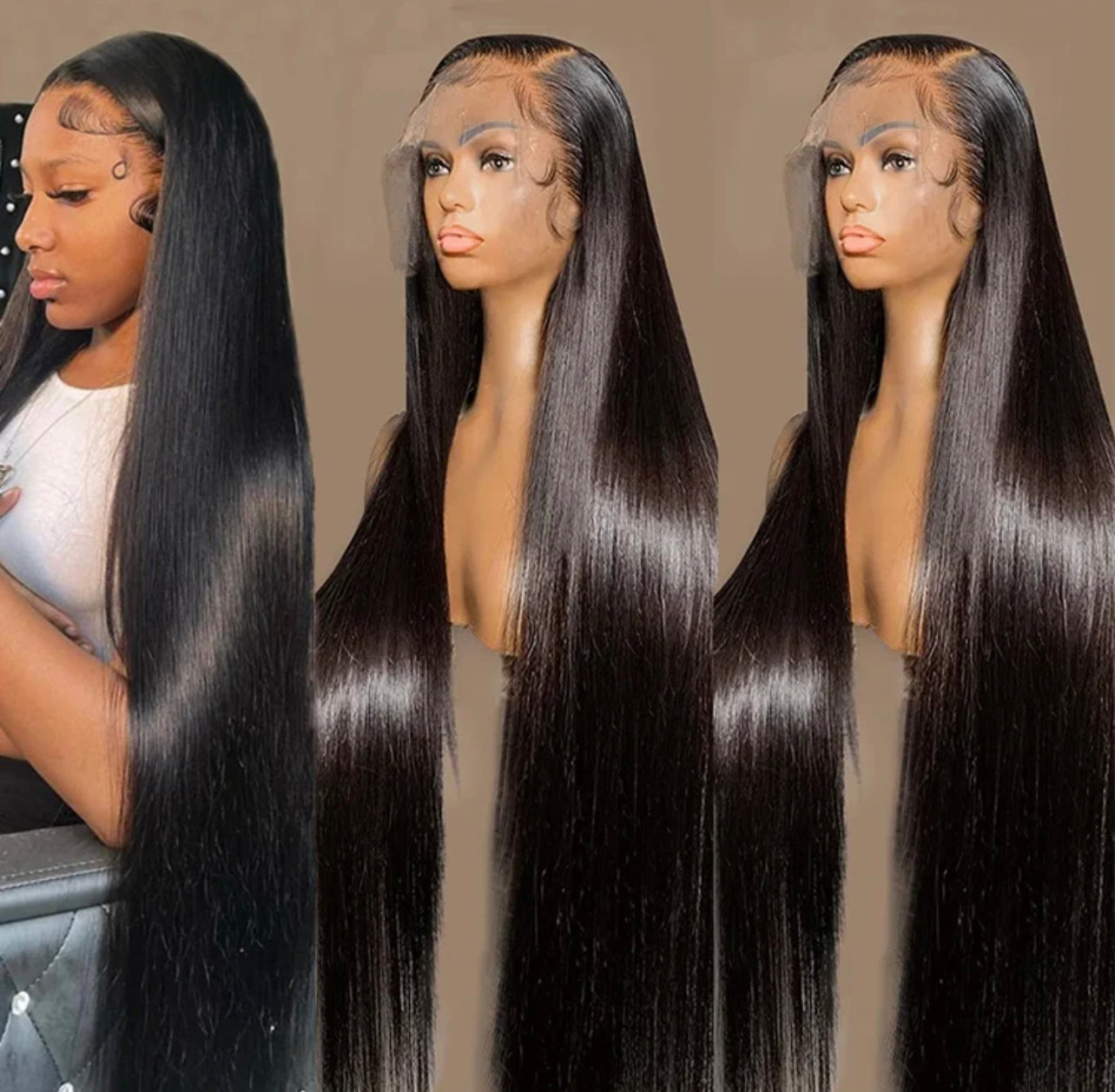 Frontal Silk Straight Glueless HD Lace Wig