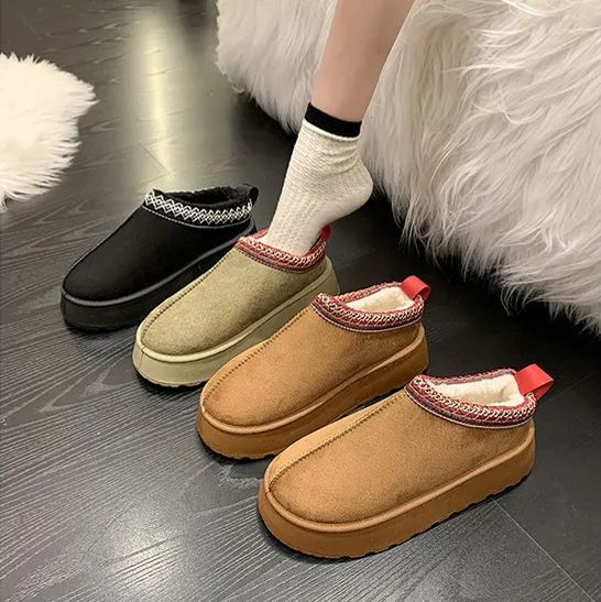 Women's Cotton Velvet Warm Snow Shoes