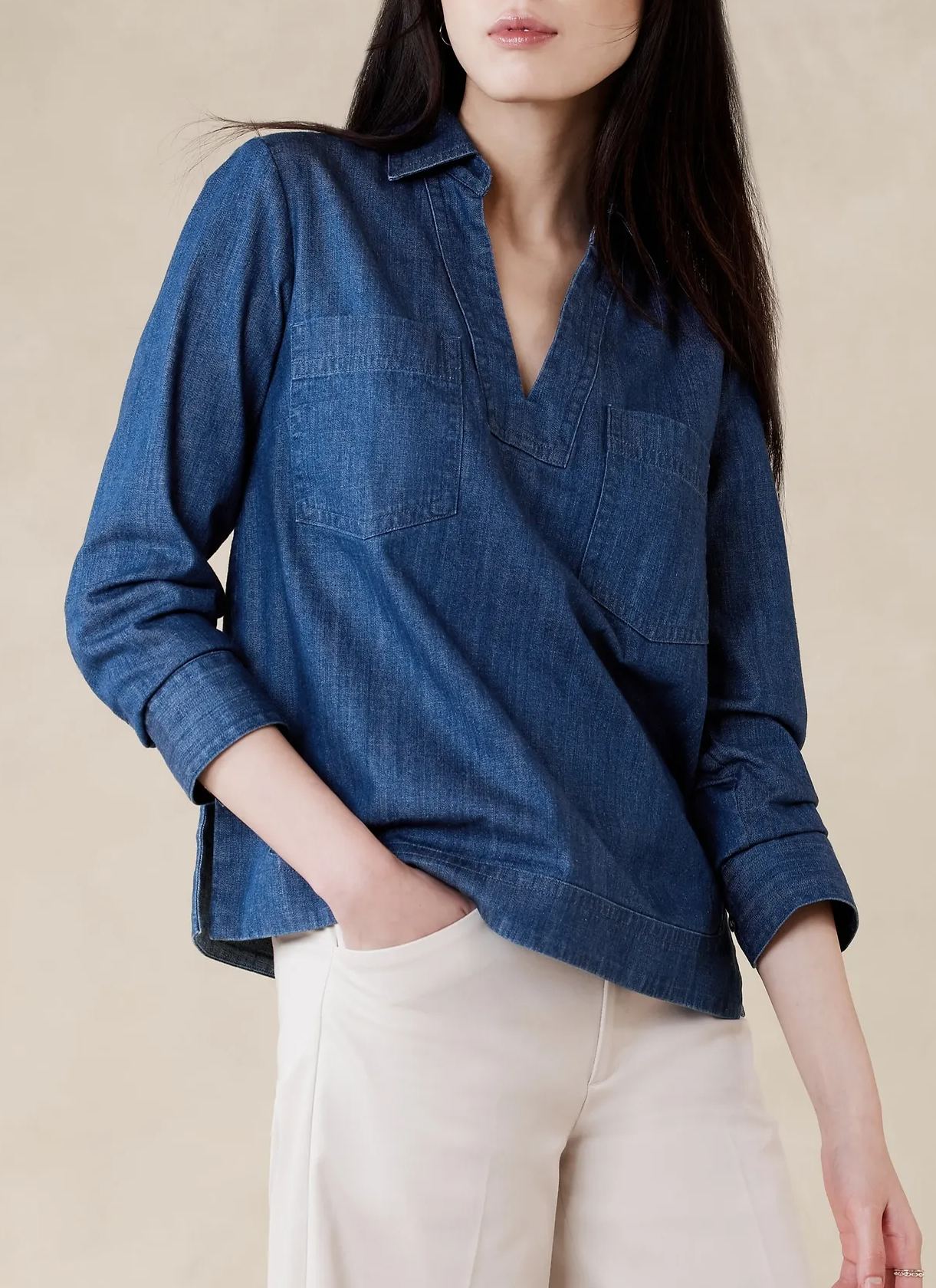 2024 New Spring Women's Mini Shirt  with Long Sleeves