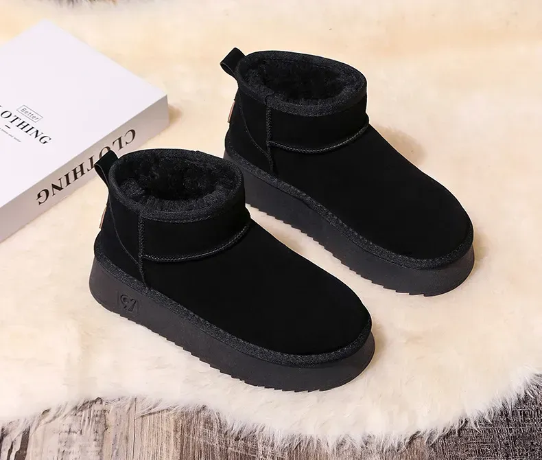 Women's platform thick-soled short-tube non-slip