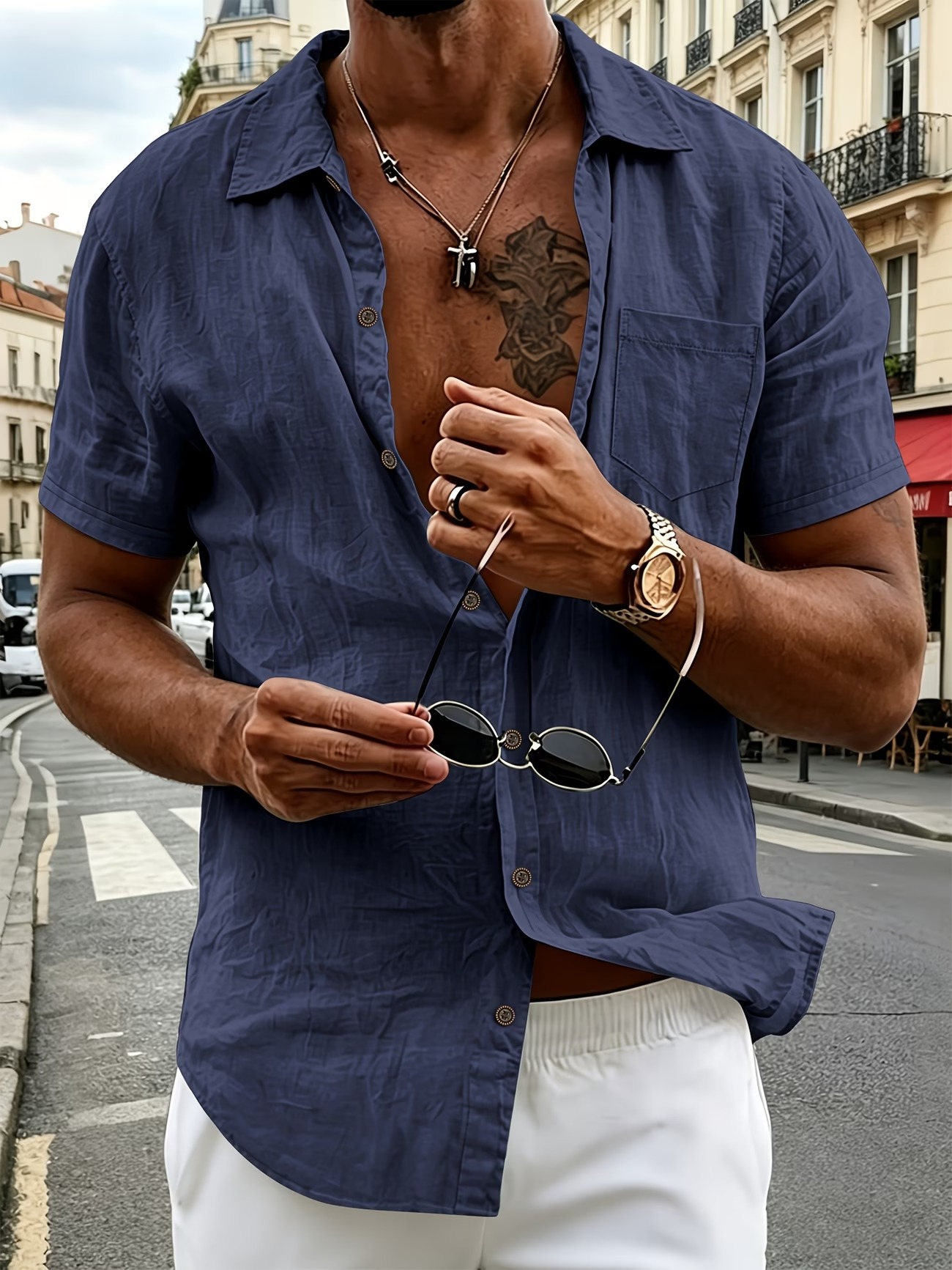 Summer Essential Lightweight Pure Linen Men Shirts
