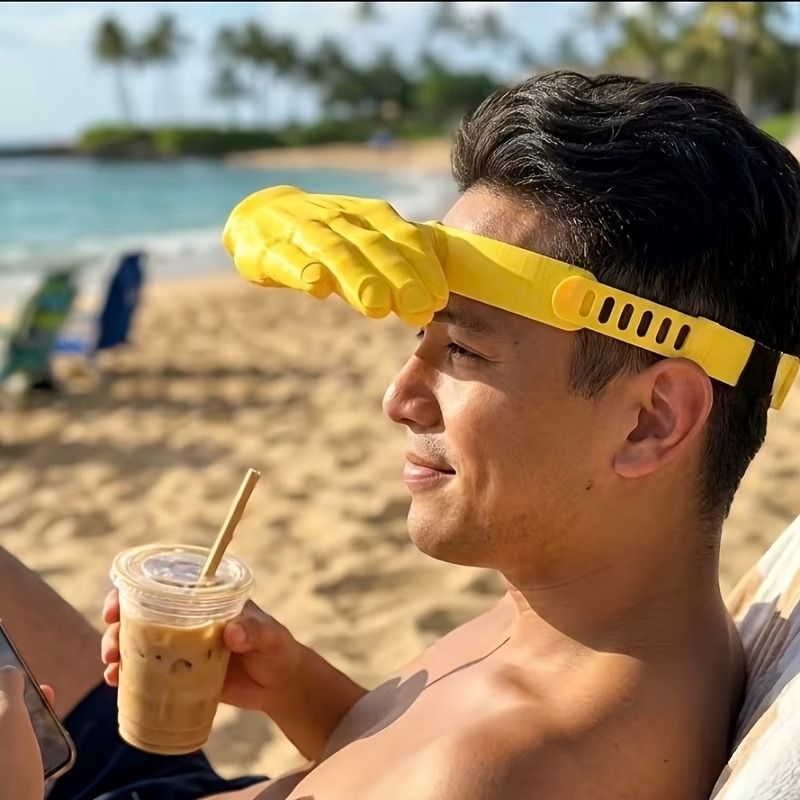 Palm-Design Sun Protection Visor