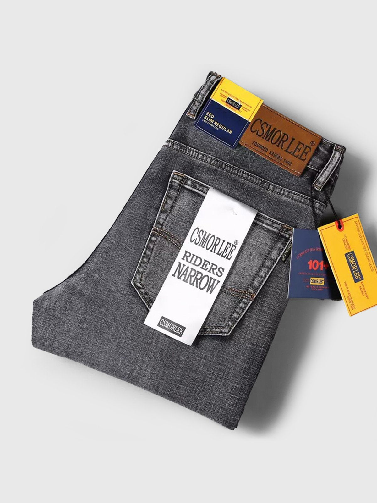 Casual Straight Regular Fit Jeans-Zittor