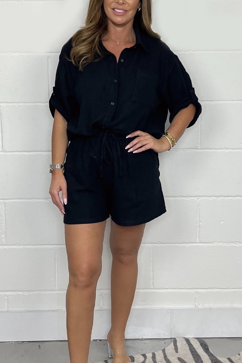 Cheesecloth Shirt & Shorts Co-Ord