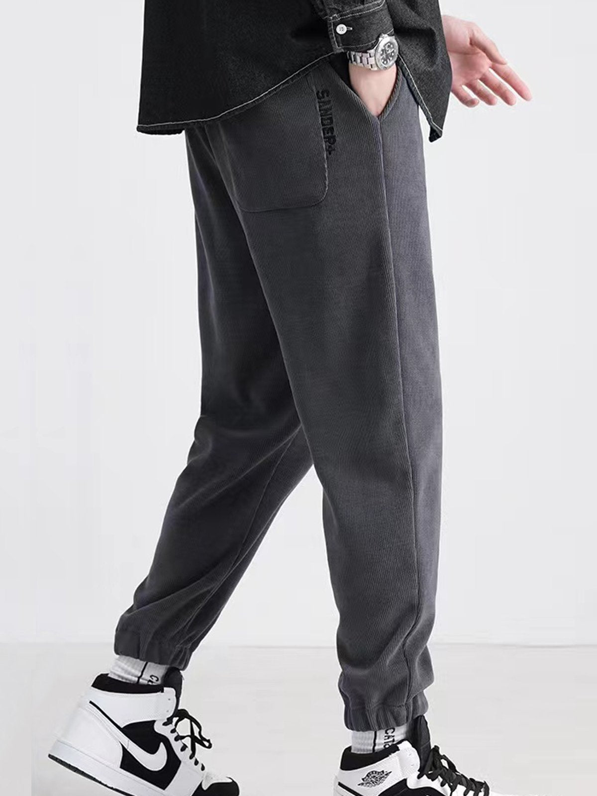 M's Drawstring Fleece Sweatpants-Zittor