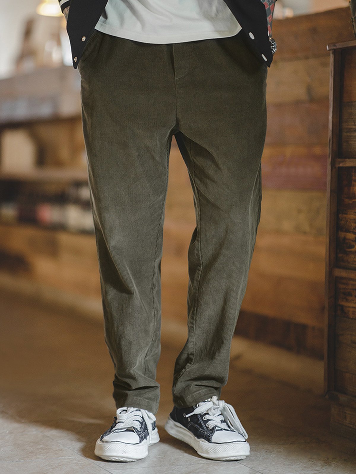 M's Corduroy Relaxed Fit Straight Pants-Zittor