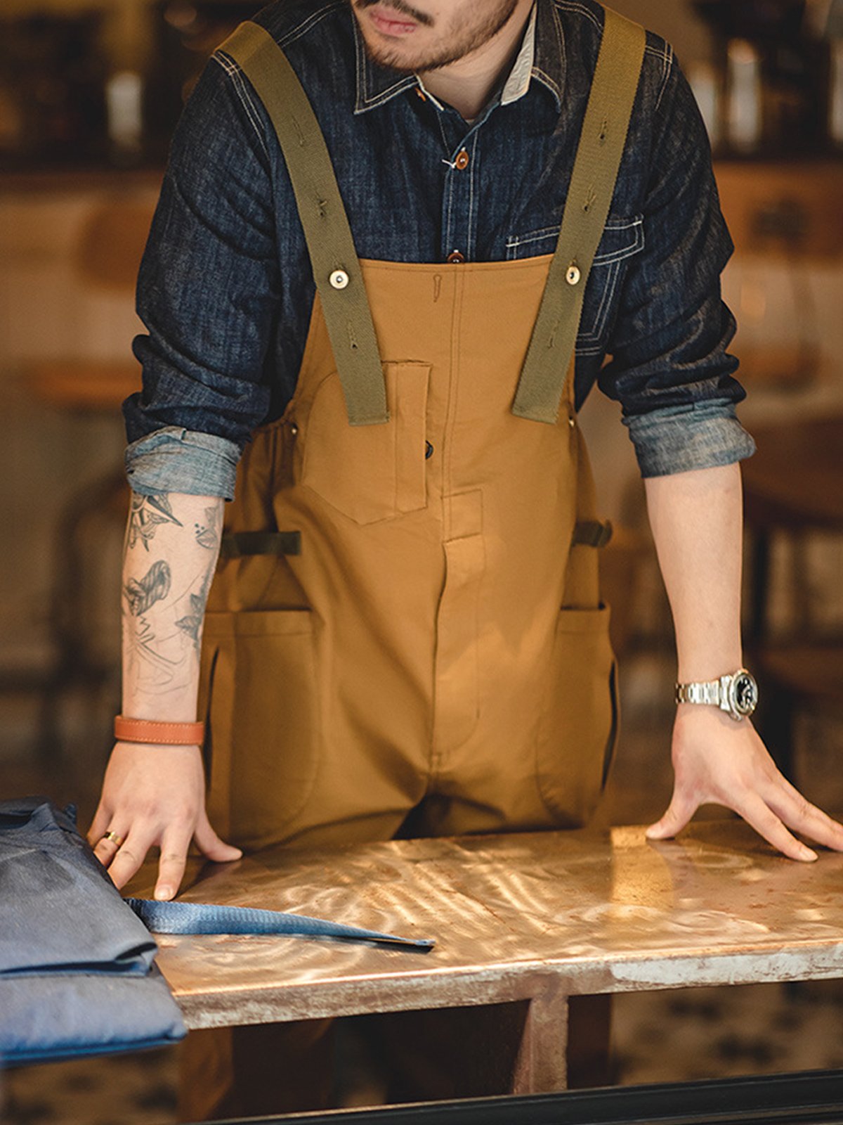 M's Adjustable Relaxed Fit Bib Overall-Zittor