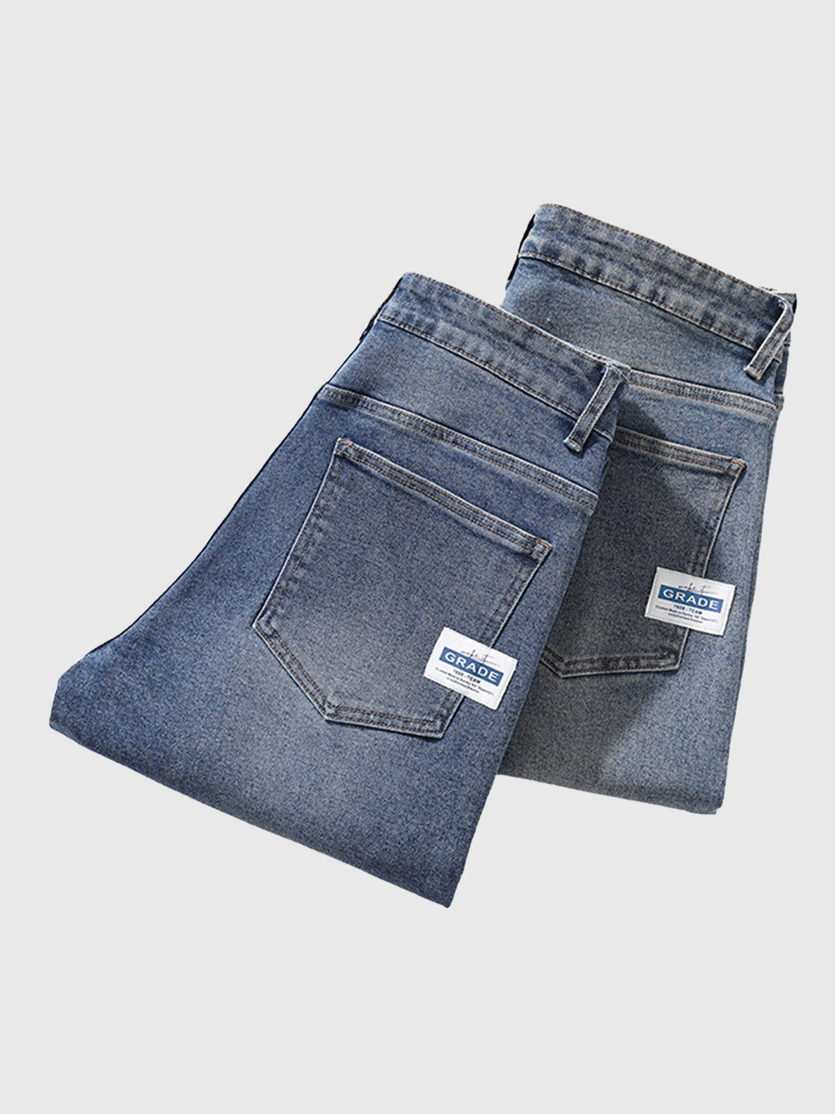 M's Vintage Casual Taper Loose Fit Jeans-Zittor