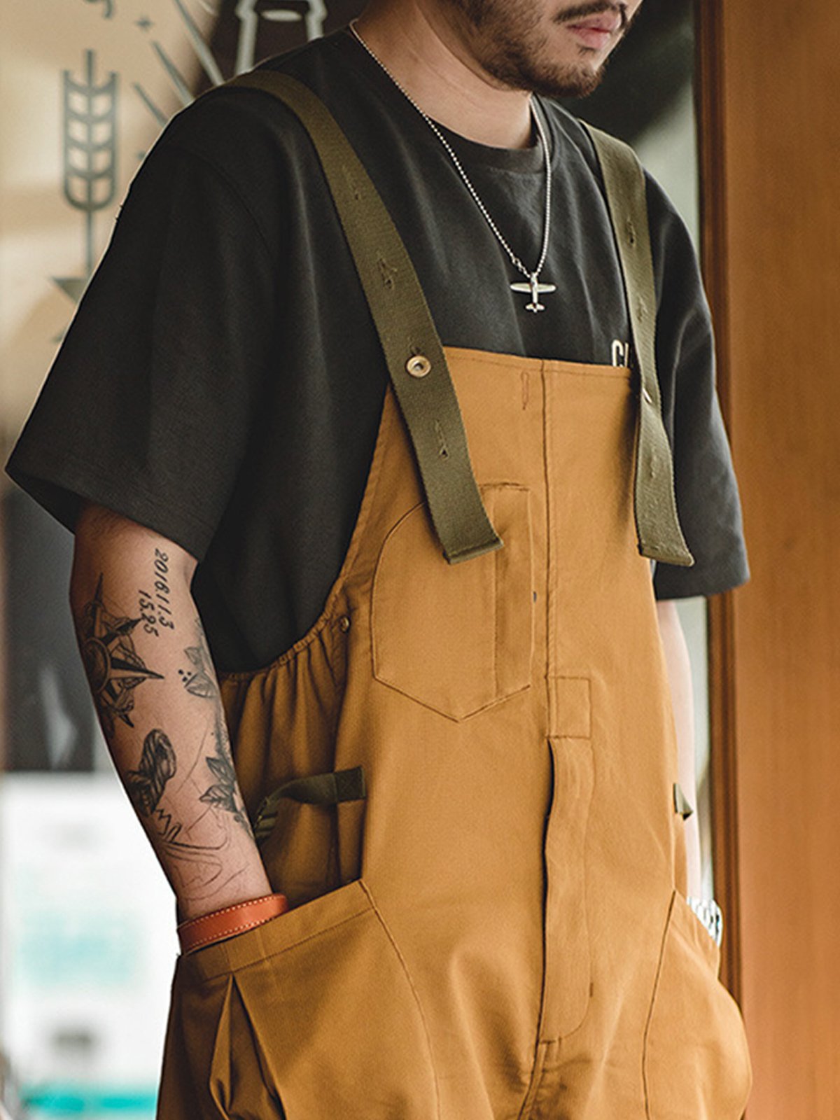 M's Adjustable Relaxed Fit Bib Overall-Zittor