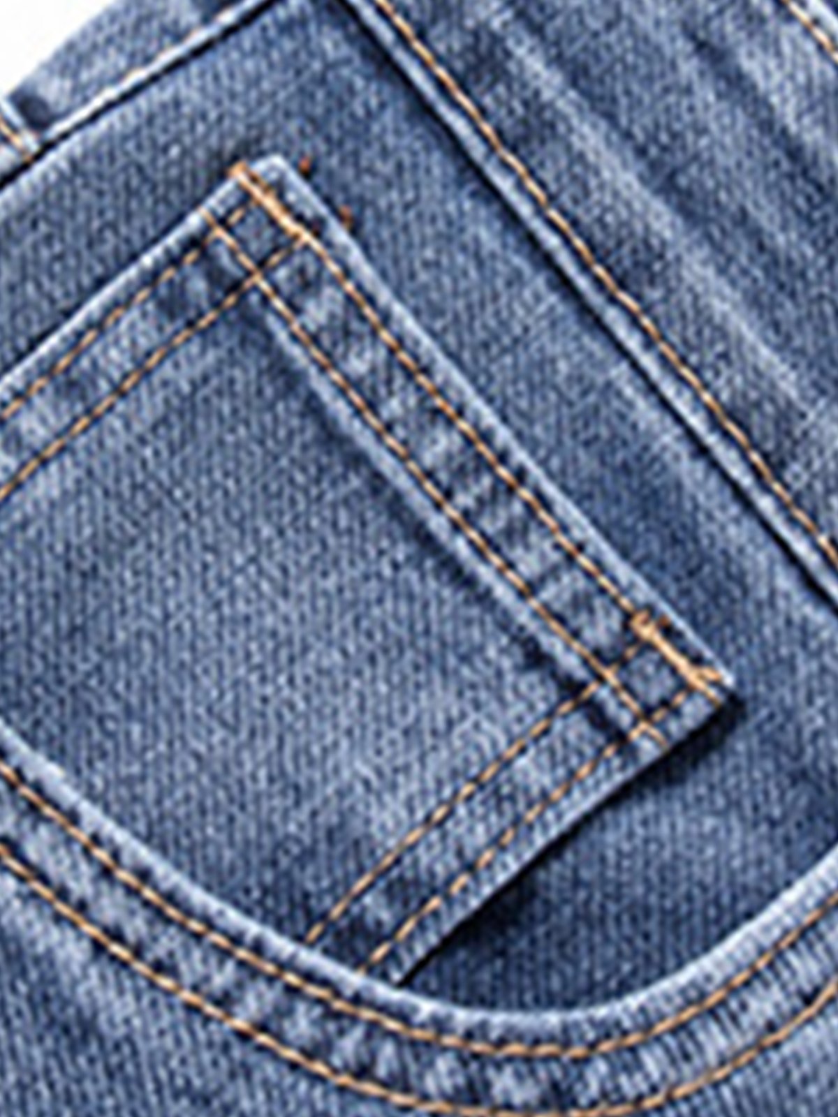 M's Casual Stretchy Solid Straight Jeans-Zittor