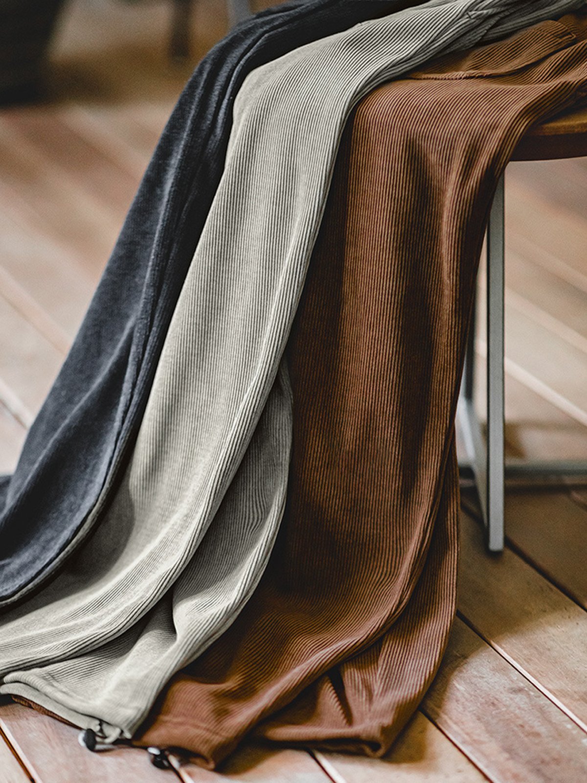 M's Corduroy Drooping Textured Pants-Zittor