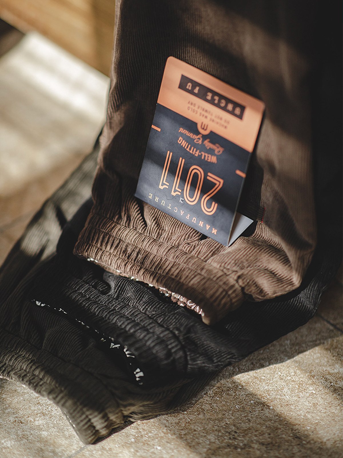 M's Corduroy Relaxed Fit Straight Pants-Zittor