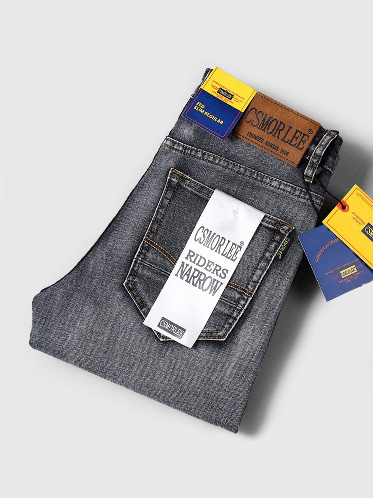 Casual Straight Regular Fit Jeans-Zittor